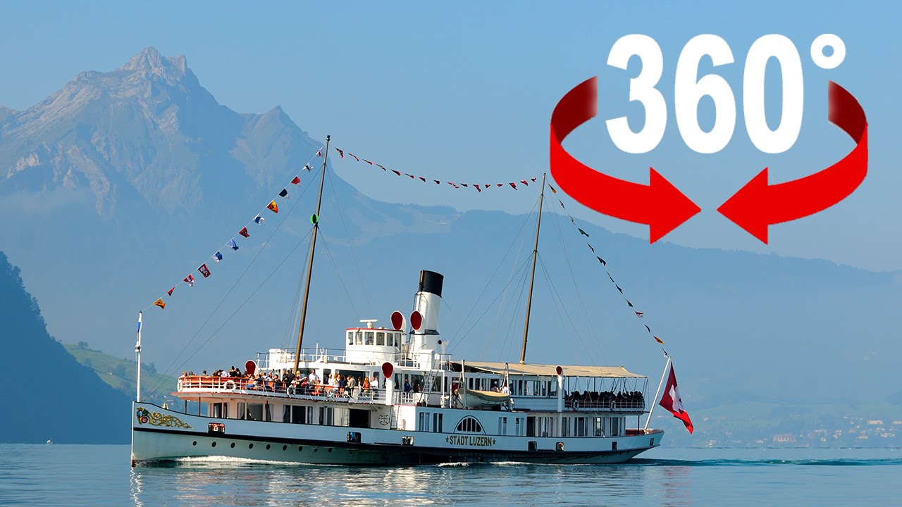360°-Video: Mit dem Dampfschiff über den Vierwaldstättersee