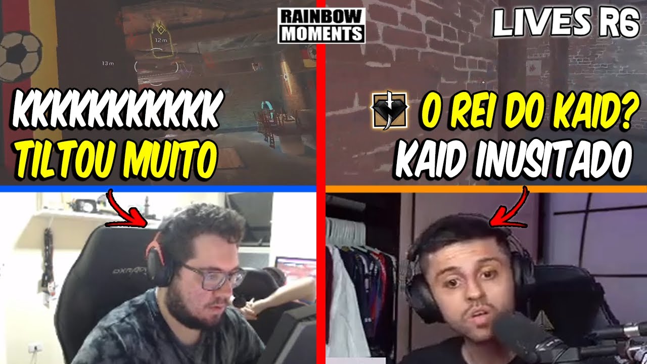 PALUH TILTANDO MUITO COM O BASSETTO, LAGONIS HUMILHANDO, KAID DO RAZAH - MELHORES MOMENTOS LIVES R6