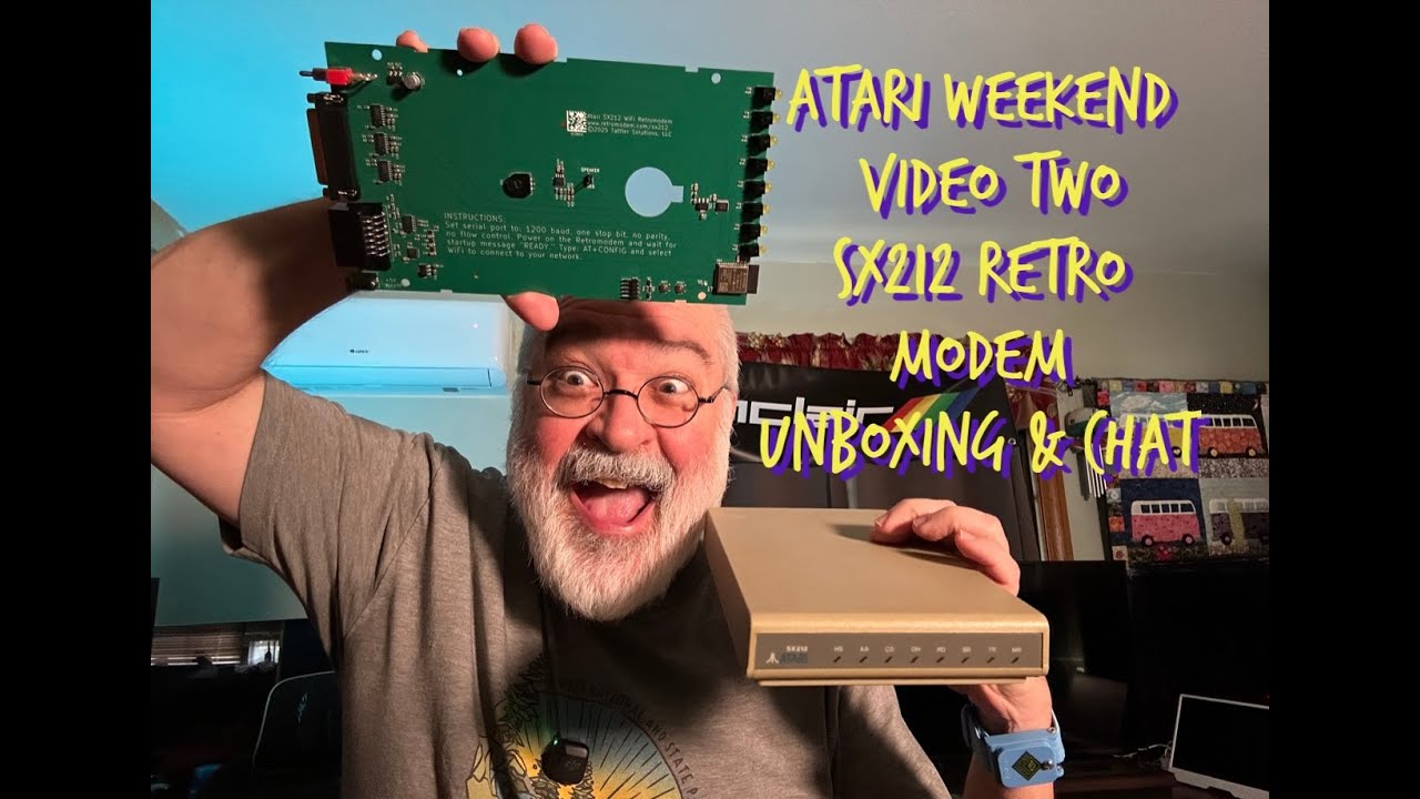 Выходные Atari - Видео №2 - Январь 2026 - Atari SX212 - Распаковка ретромодема - Модемный чат - B...