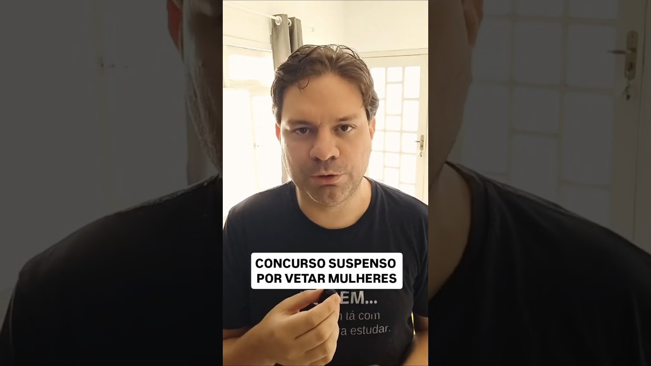 CONCURSO PP/SP SUSPENSO POR VETAR MULHERES