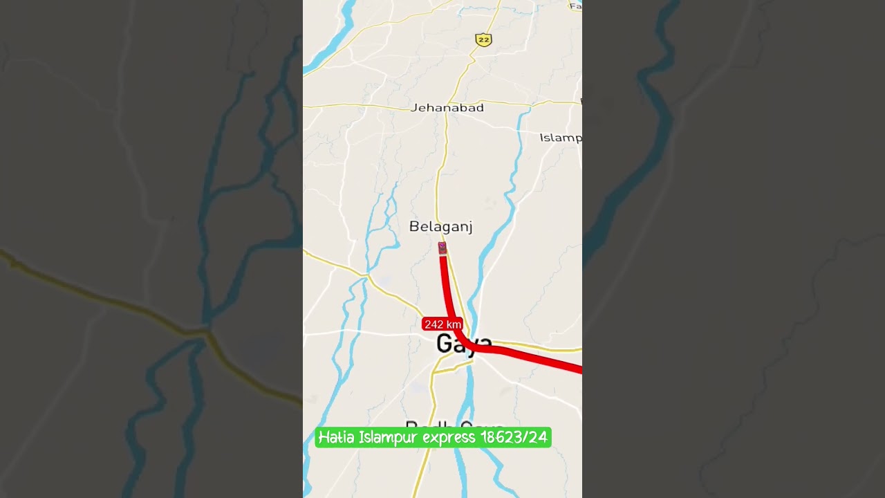 Hatia Islampur express 18623/24 train route #minivlog