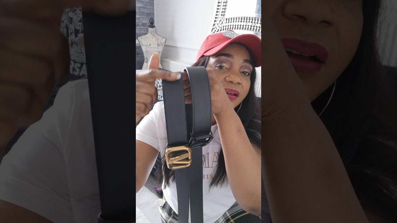 Real Valentino belt vs fake
