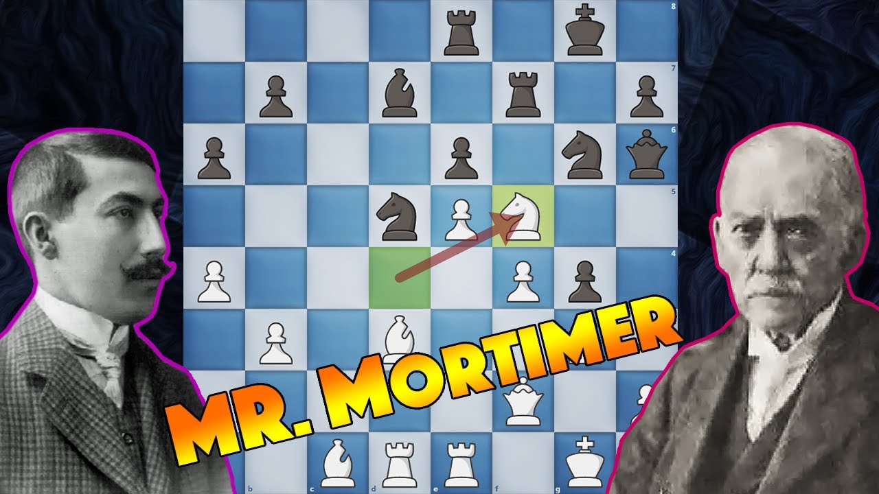 73 Years Old Player Still in Shape | Rubinstein vs Mortimer | Ostende 1907