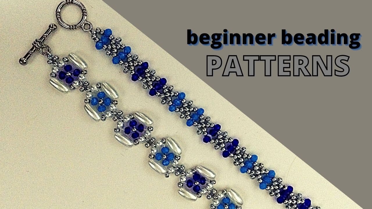 Bracelets making. Easy beading tutorial. Beginner beading patterns