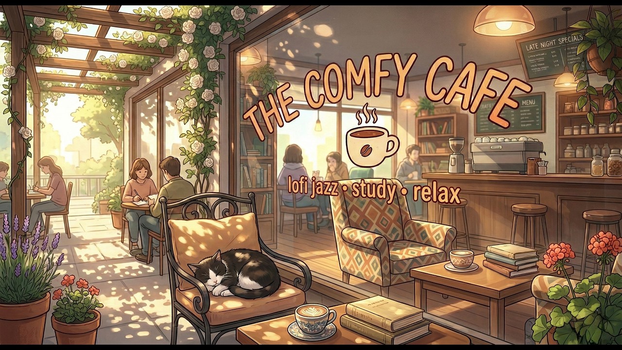 The Comfy Cafe, cafe music, Lo-Fi jazz and chill | Relaxing Afternoon Mellow Groove