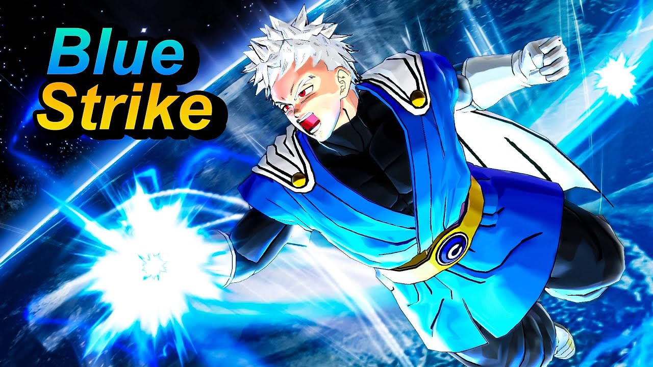 Using All BLUE Strike Moves On A Male Earthling To Create The Most Unfair Damage Combo - Xenoverse 2