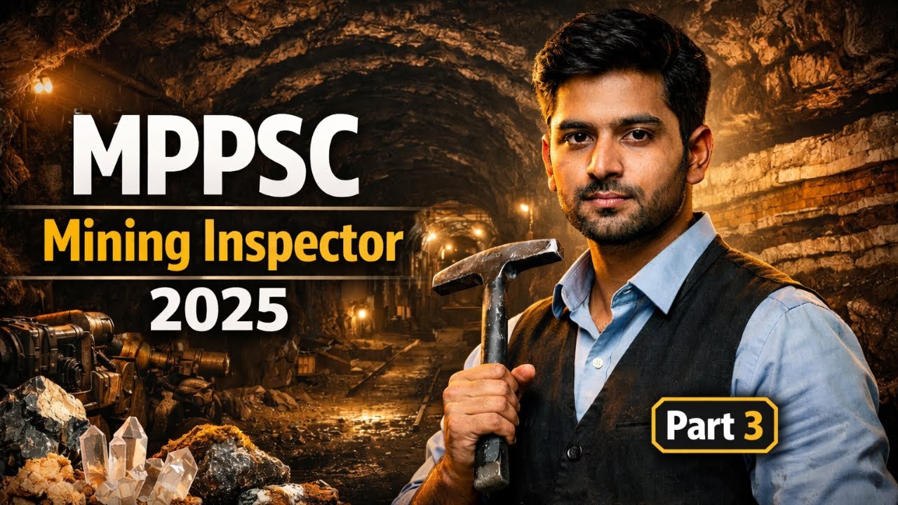 MPPSC Mining Inspector 2025 | Part-3 Complete Solution | Don’t Skip ⚠️