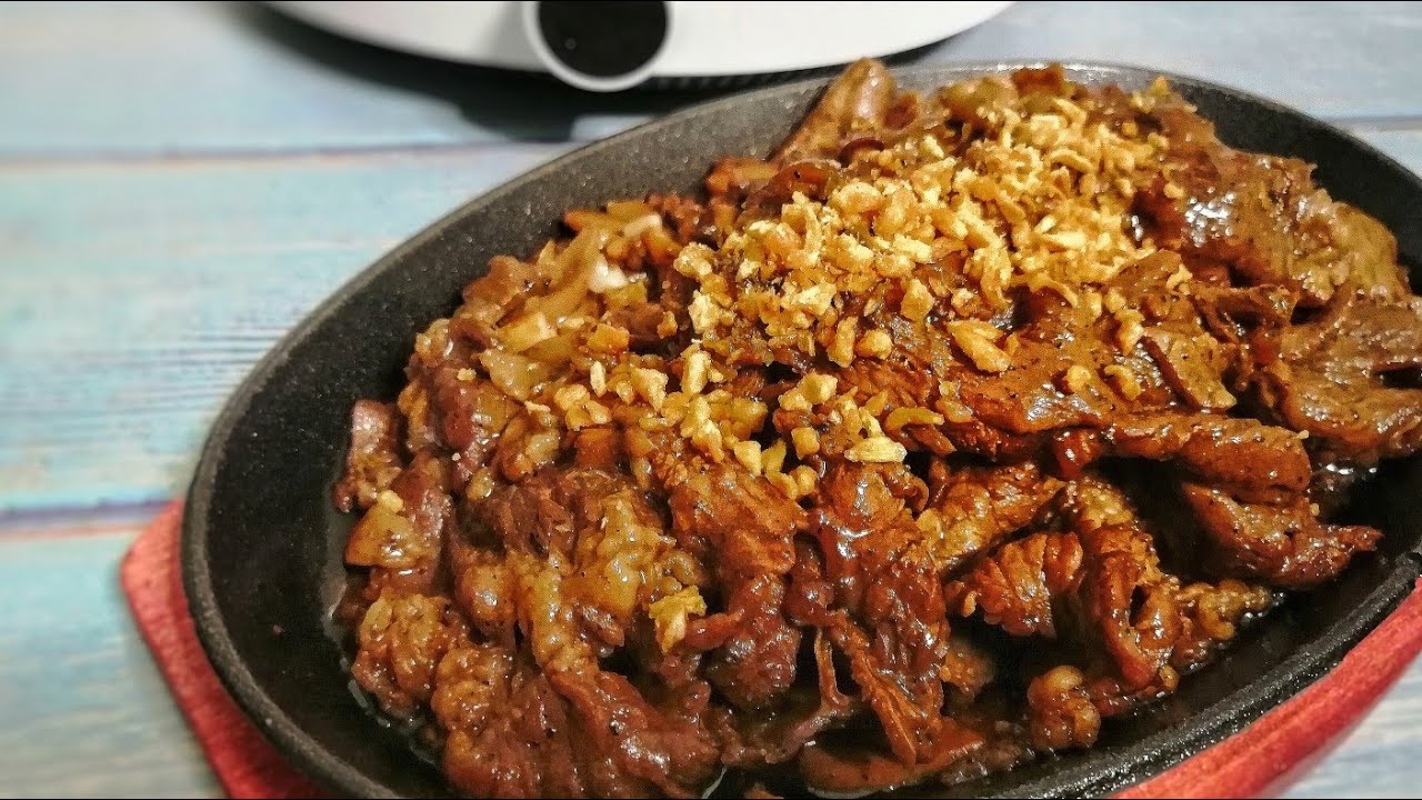 GARLIC PEPPER BEEF / SIZZLING BEEF / SUKIYAKI RECIPE / BEEF RECIPE / QUICK & EASY / PINOY FOOD
