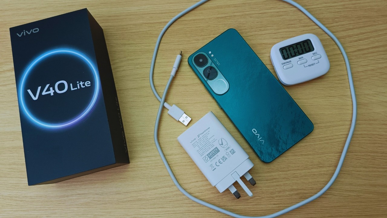 vivo V40 Lite Charging Experiment with the 80-watt charger