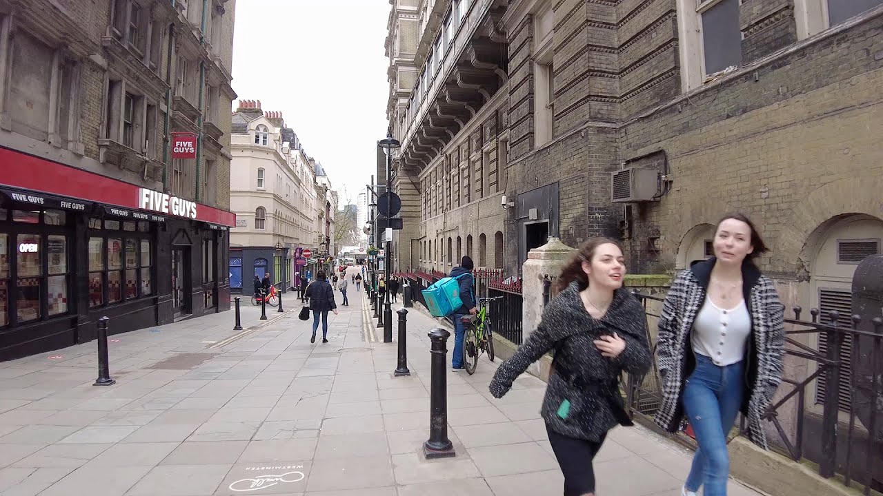 Walking around Neal Street, Strand, Villiers Street, Golden Jubilee Bridges London Walking Tour 4K