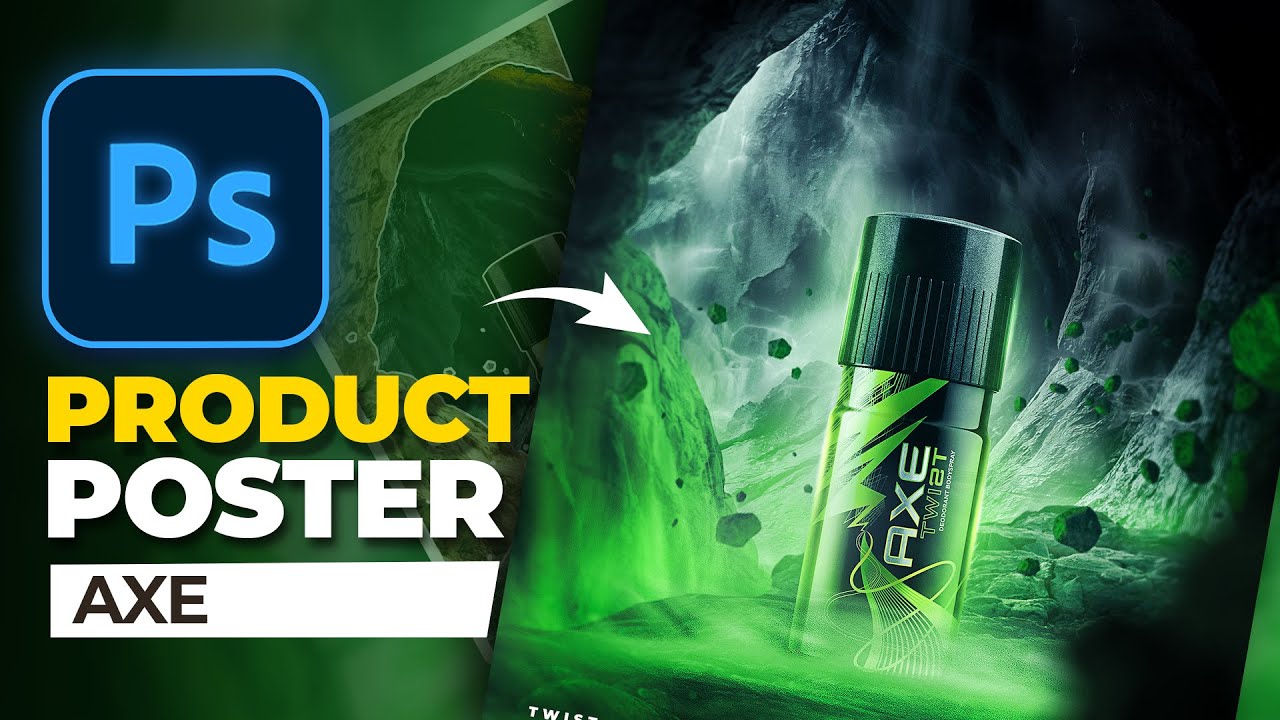 Product manipulation (Axe Spray) l speed art l Photoshop cc 2022