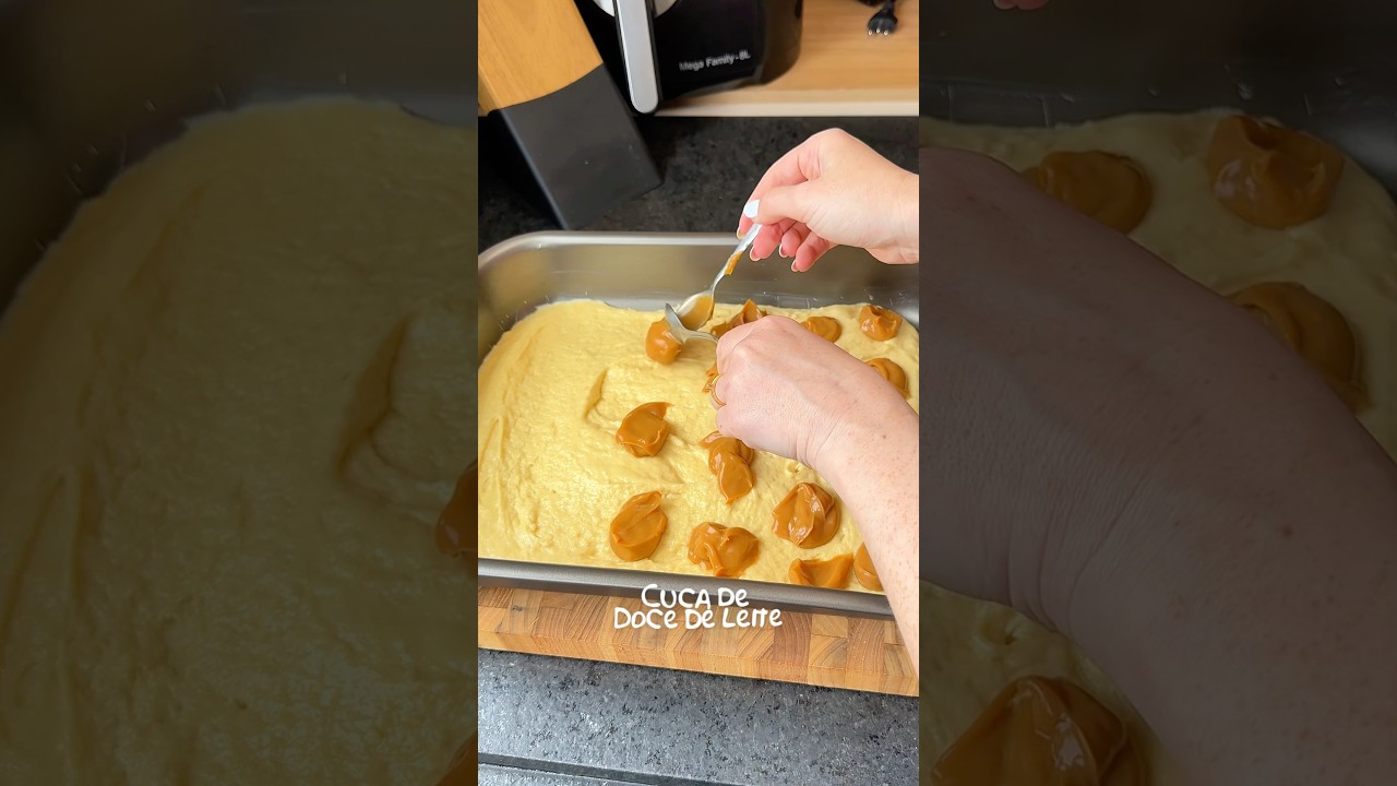 CUCA DE DOCE DE LEITE! #docedeleite #cuca #dulcedeleche