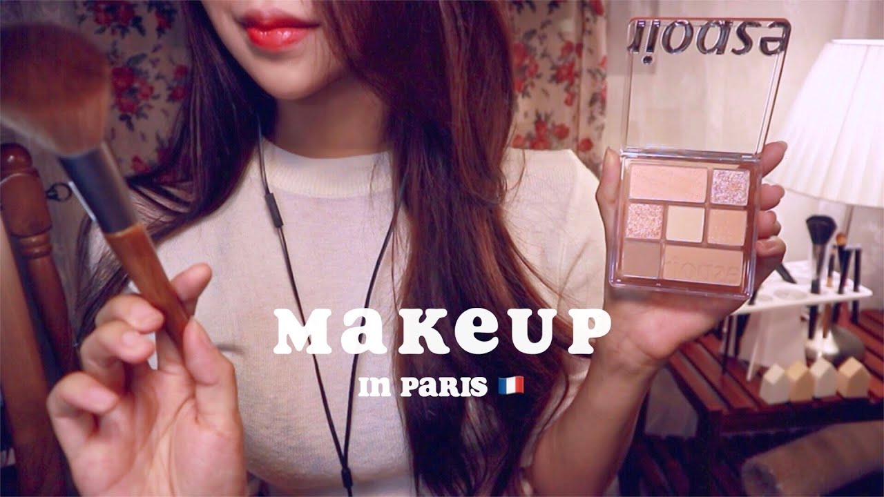 (Sub) ASMR MakeUp 💄 for a photo in Paris 🇫🇷 Finally Traveling After Pandemic ✨