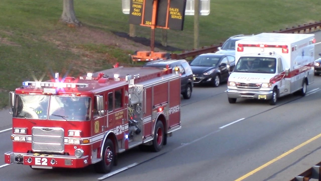 Clifton Fire Department Engine 2 And SPARE EMS-4 Responding 11-22-16