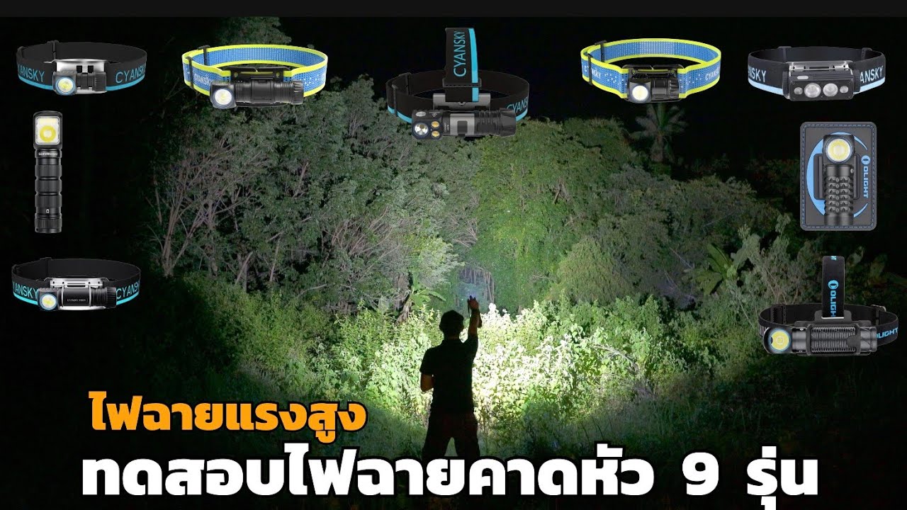 ทดสอบไฟฉายคาดหัวแรงสูง 9 รุ่น แสงพุ่ง แสงกว้างใครเจ๋ง!!! : ฝาปิดเลนส์รีวิว EP.200