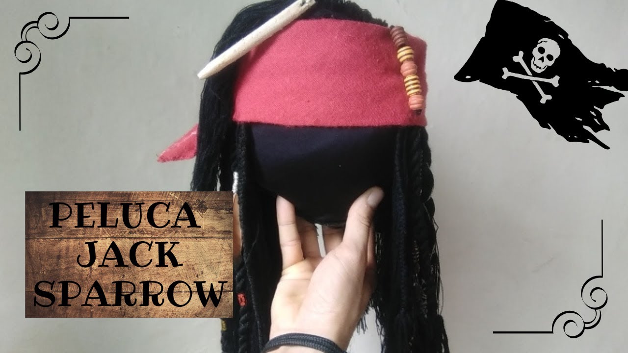 Peluca de Jack Sparrow para niño