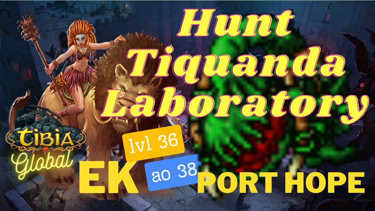 TIBIA - KNIGHT LVL 36 ao 38 COLLABRA ( hunt Carniphila ) Swampling Port Hope Doblexp/skill