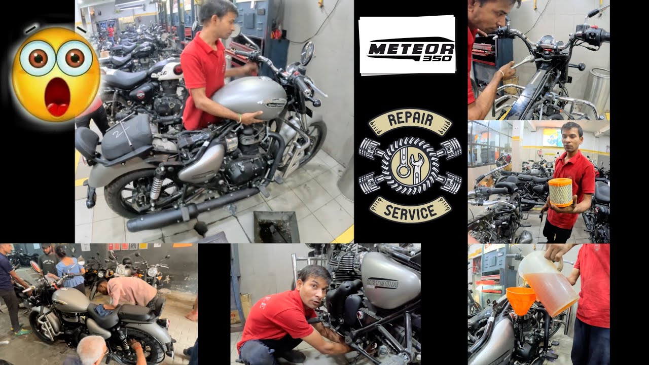 Meteor 350 First Service Explained 🔧 | Full Service Center Process + Must-Do Tips!