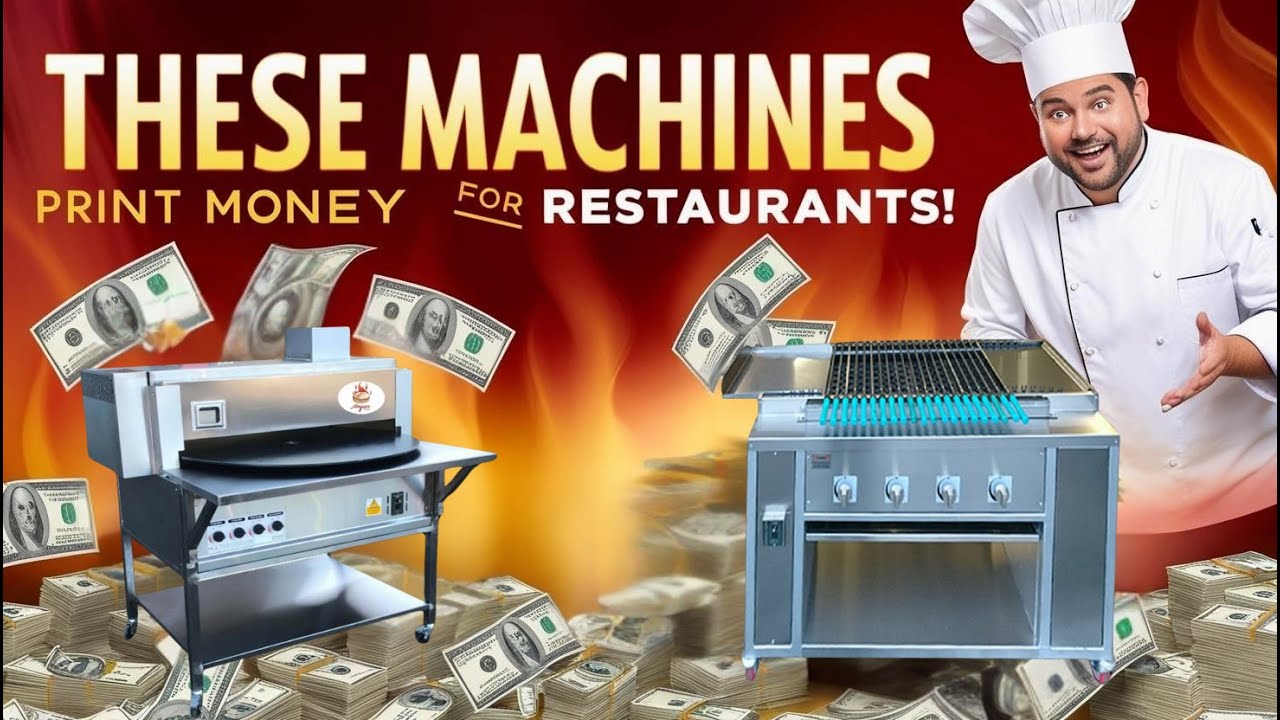 Pita Machine and Conveyor Kebab Grill for Restaurants