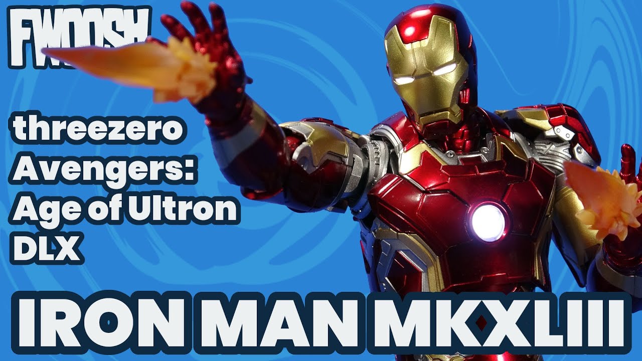 DLX Iron Man Mark 43 Marvel Avengers Age of Ultron ThreeZero ThreeA Action Figure Review