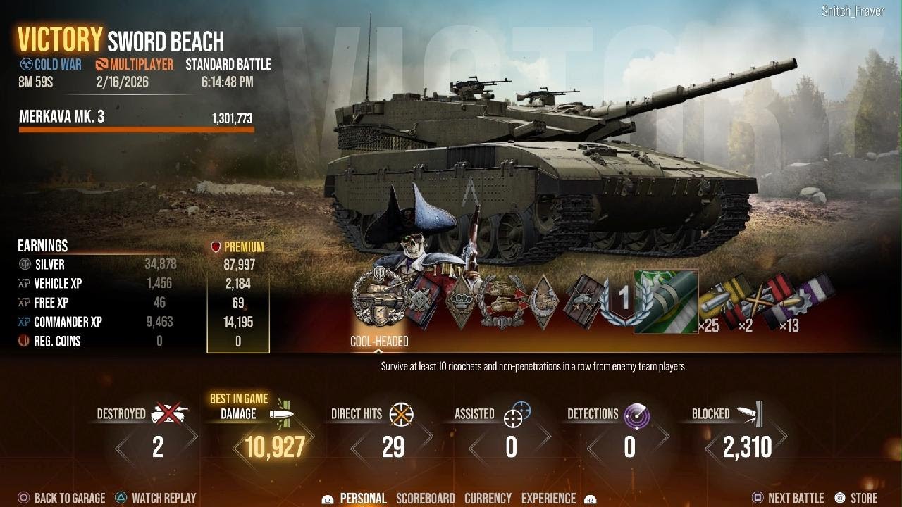 World of Tanks - Merkava MK. 3 - Two High Damage Games
