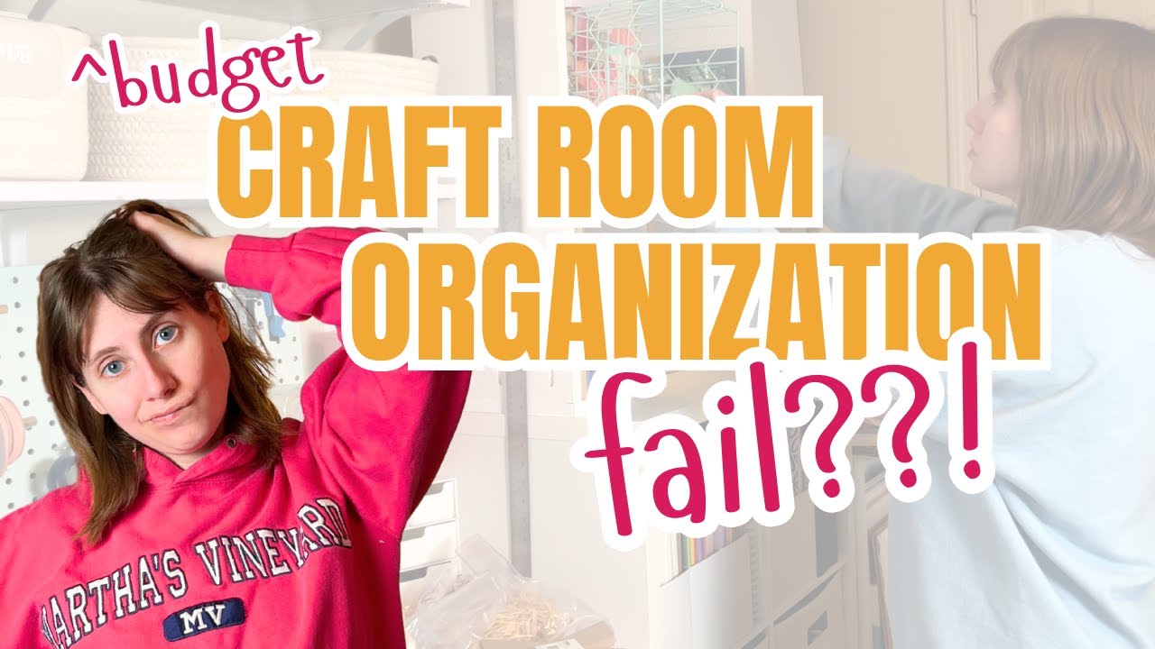 Budget Craft Room Cleaning and Organization for the New Year