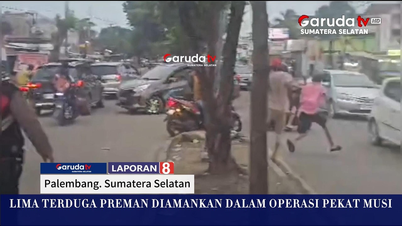 lima terduga preman diamankan dalam operasi pekat