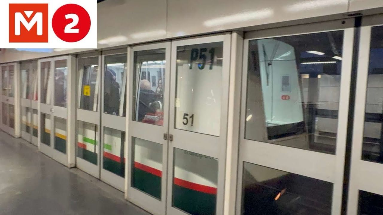 [METRO] Ligne 2 🔴 VAL206 Rame HP 51 trajet entre St phillibert et Porte des poste 