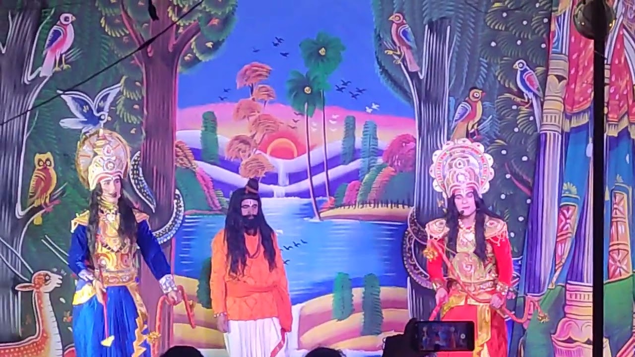 Ramlila Thapla Village 2022🙏| राम- लक्ष्मण गाना- ऋषि चलना जनकपुरी होके चलो, राजा जनक घर धनुवा पुराना