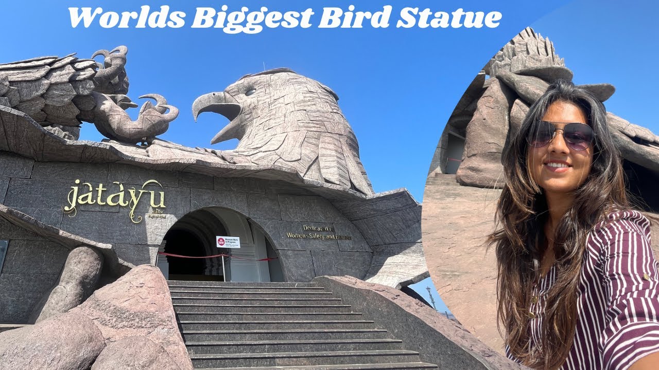 World's Biggest Bird Sculpture in Kerala | Jatayu Earth Center & Ropeway Details | Heena Bhatia
