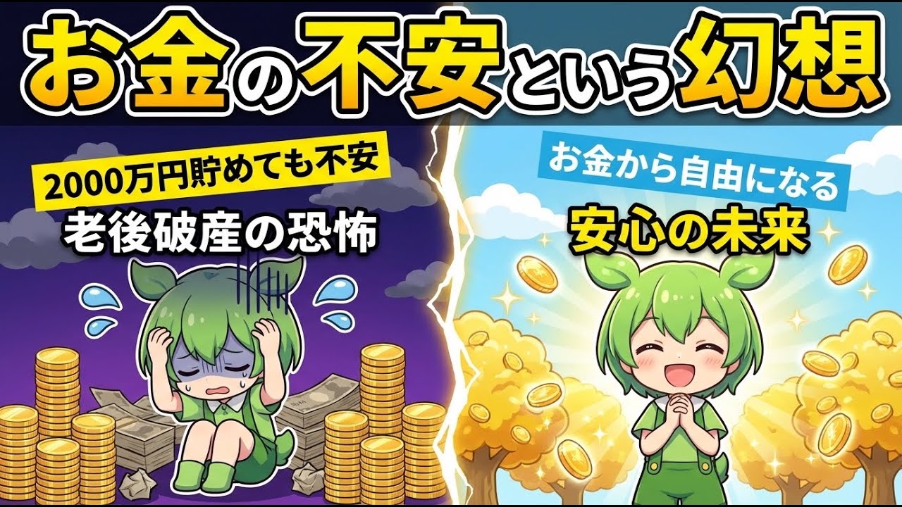 お金の不安があるすべての人へ...その不安は幻想なのだ【ずんだもん本要約】