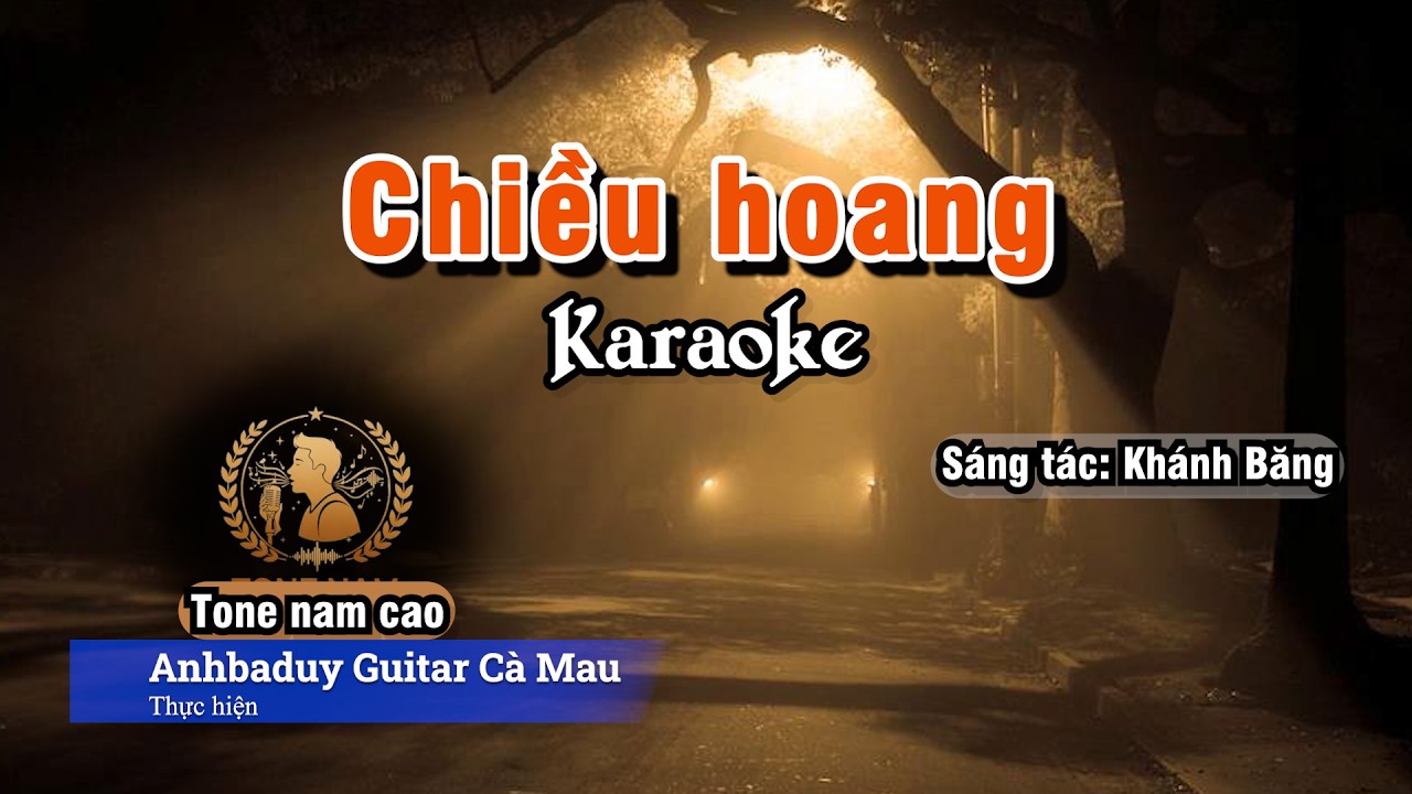 Chiều hoang | Karaoke | Tone Nam Cao - Bbm | Anhbaduy Guitar - Cà Mau