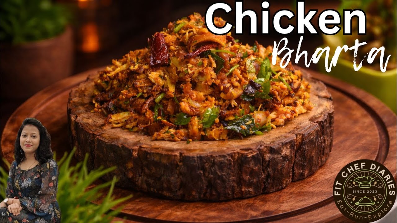 Ever Had Chicken Like This 😍? देसी स्टाइल Roasted Chicken Bharta | मसालेदार और मज़ेदार 🍗