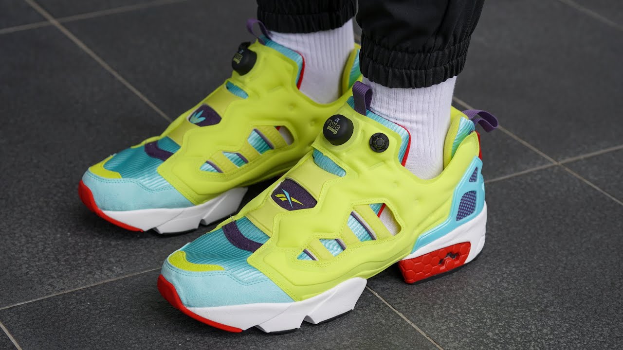 REEBOK ADIDAS ZX FURY REVIEW & ON FEET - A-ZX meets INSTAPUMP [Core Black / Hypergreen / Rbk Red]