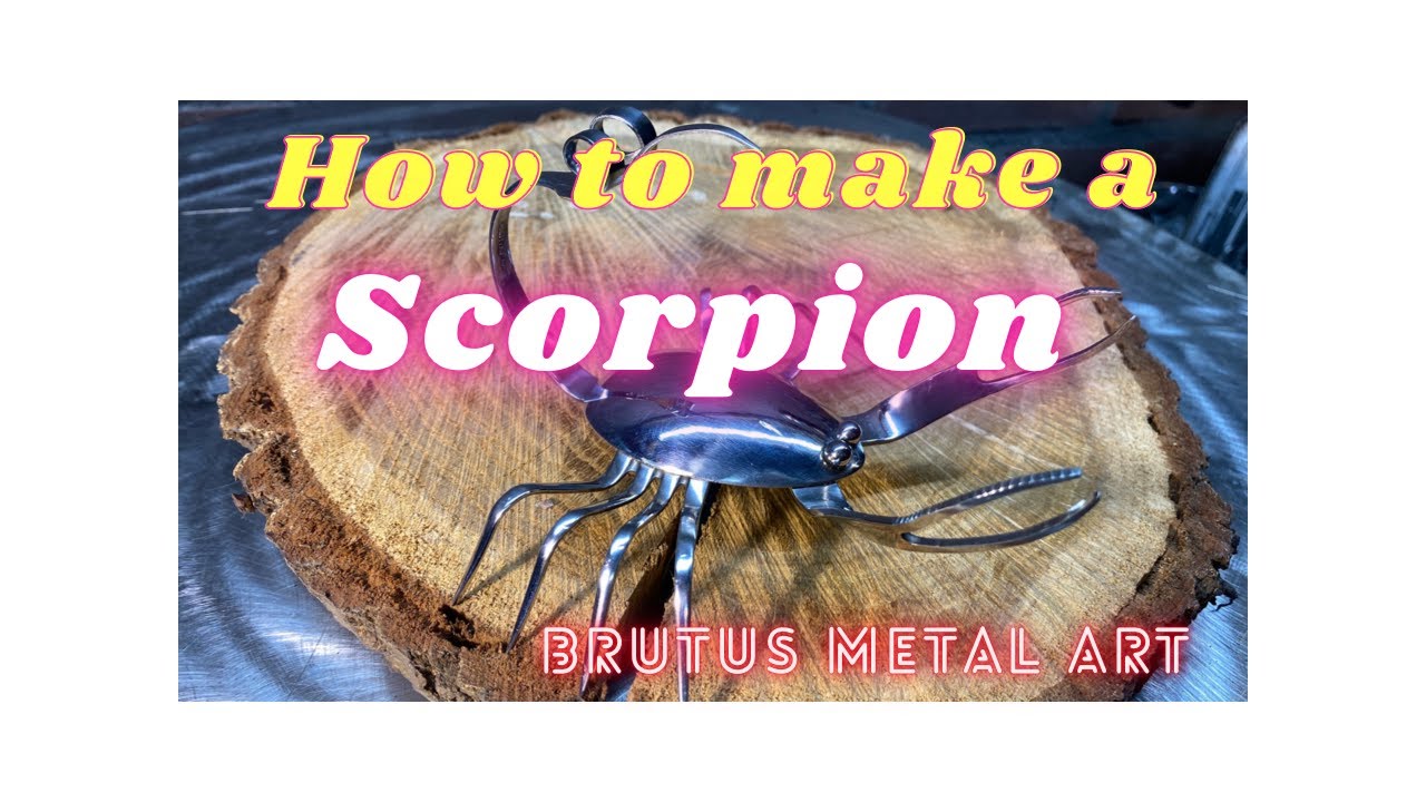 How to make a Metal Art Scorpion from Cutlery.
