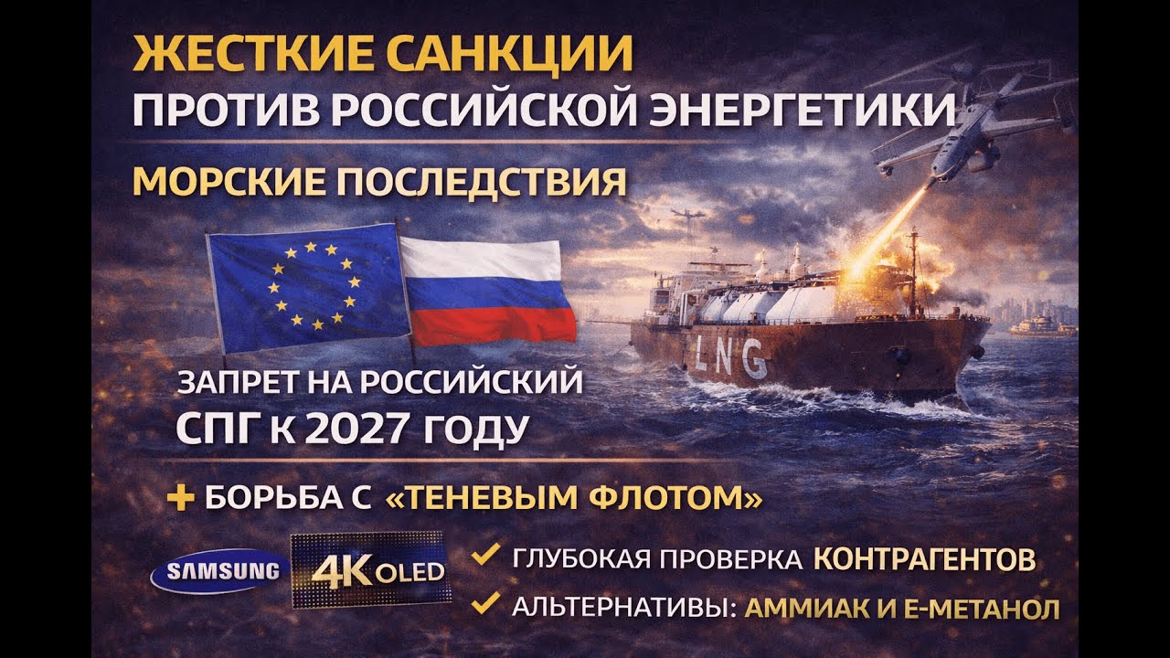 20-й пакет санкций ЕС: Удар по теневому флоту, запрет СПГ и 