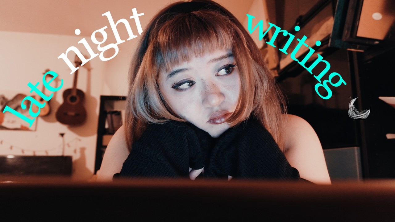 late night writing vlog | continuing my novel 🌙