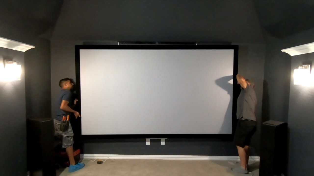 133 inch Dragonfly High Contrast Screen w Epson 4050 Quick Install