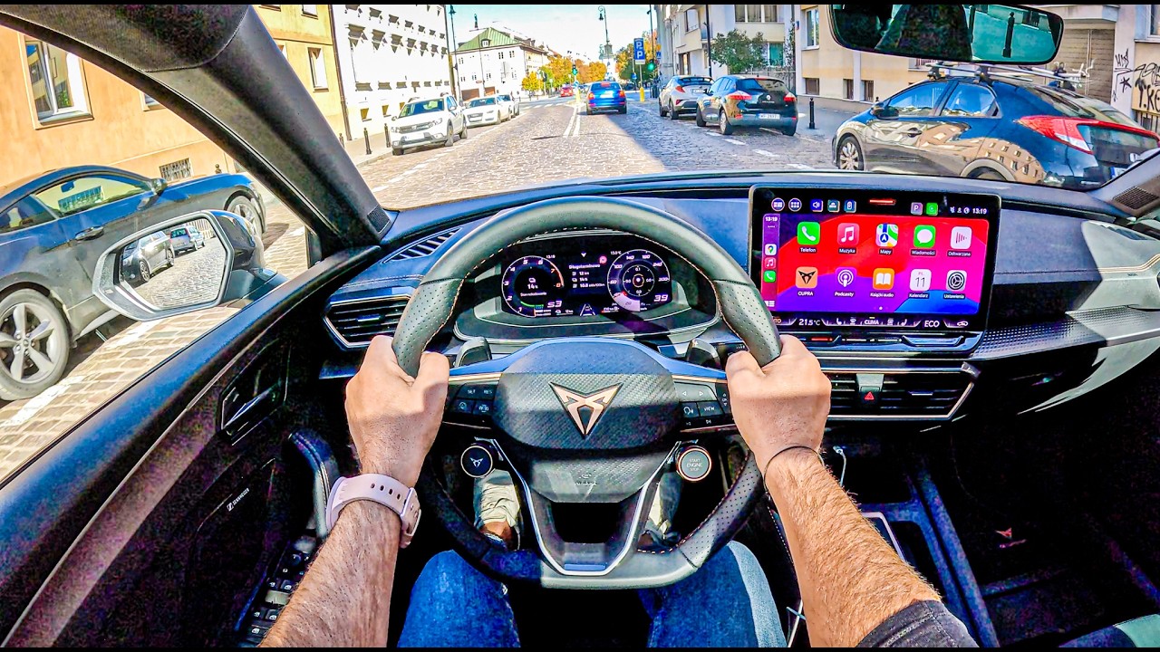 NEW Cupra Leon Sportstourer VZ ST 2025 (1.5 e-HYBRID 272 hp) | POV Test Drive #2223 Joe Black