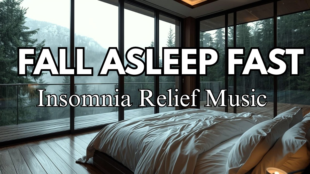 Relaxing Sleep Music for Meditation and body Rejuvenation | Rain + Piano Sleep Sounds