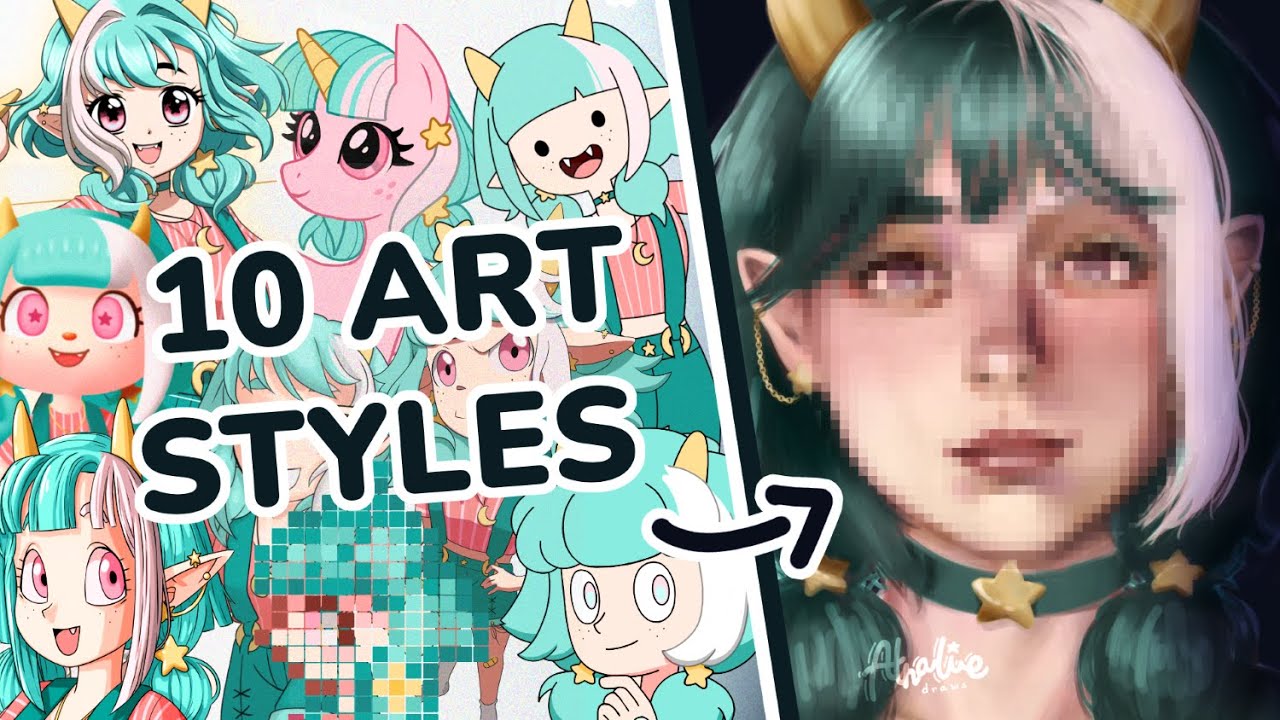 I Drew in 10 Different Art Styles