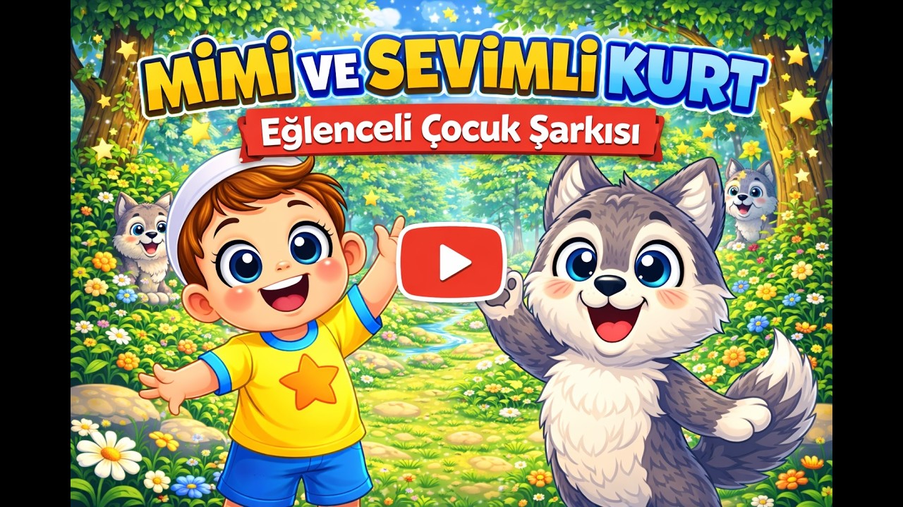 🐺 Mimi Bebek ve Sevimli Kurt 🐺🎵 Eğlenceli Çocuk Şarkısı | Eğitici Dans, Öğrenme ve Hareket Videosu