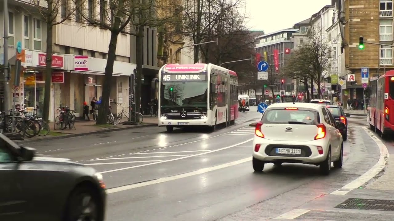 Aachen's Buses: A 4-Minute Bus Spotting 🇩🇪 | ASEAG Highlights and More!