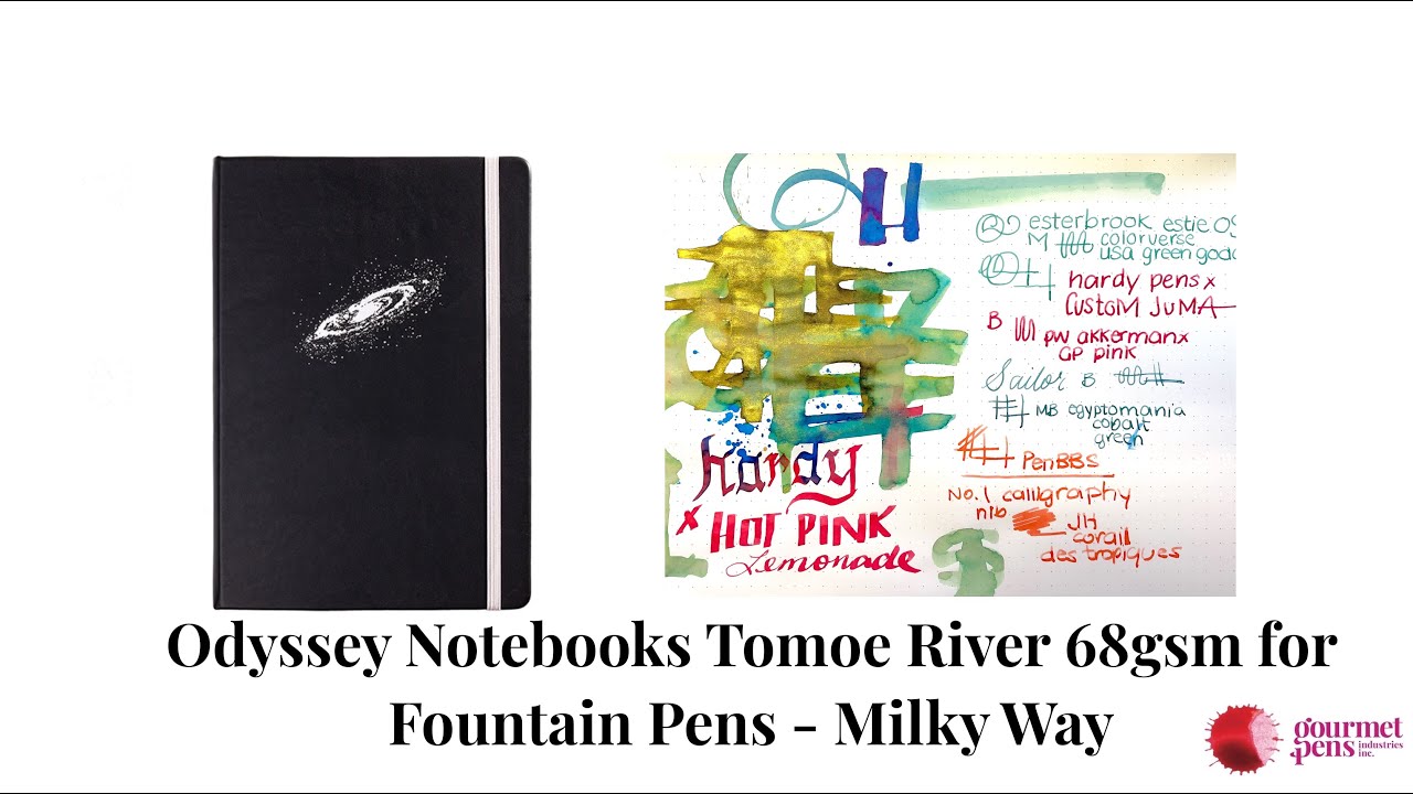 Odyssey Notebooks Tomoe River 68gsm for Fountain Pens - Milky Way Space Theme!