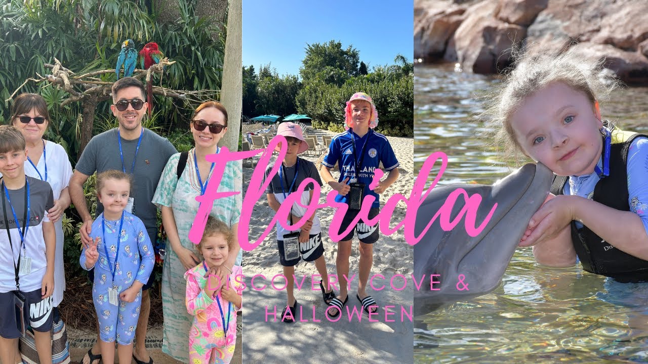 Florida Vlog 2024 | Day 1 | Discovery Cove & Trick or Treating at Celebration