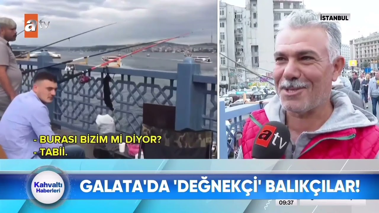 Galata Köprüsü'nde balık tutanlardan haraç alıyorlar