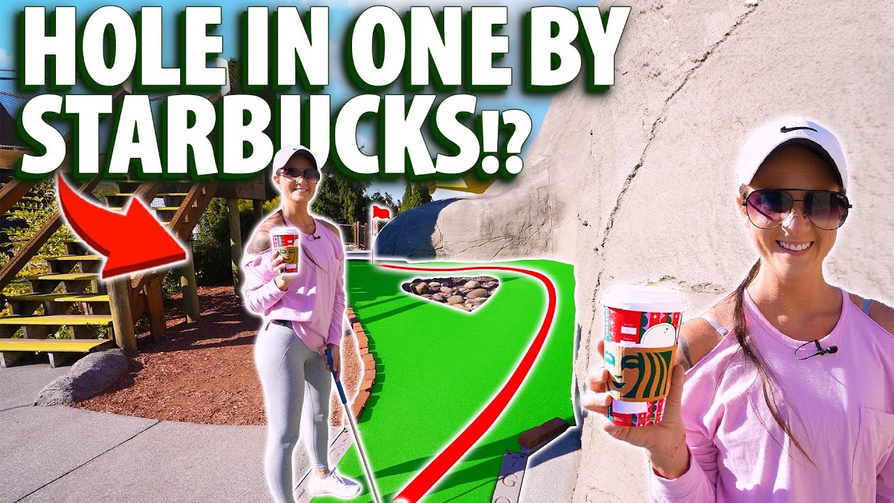 Elisha gets one of her CRAZIEST holes in one ever!!