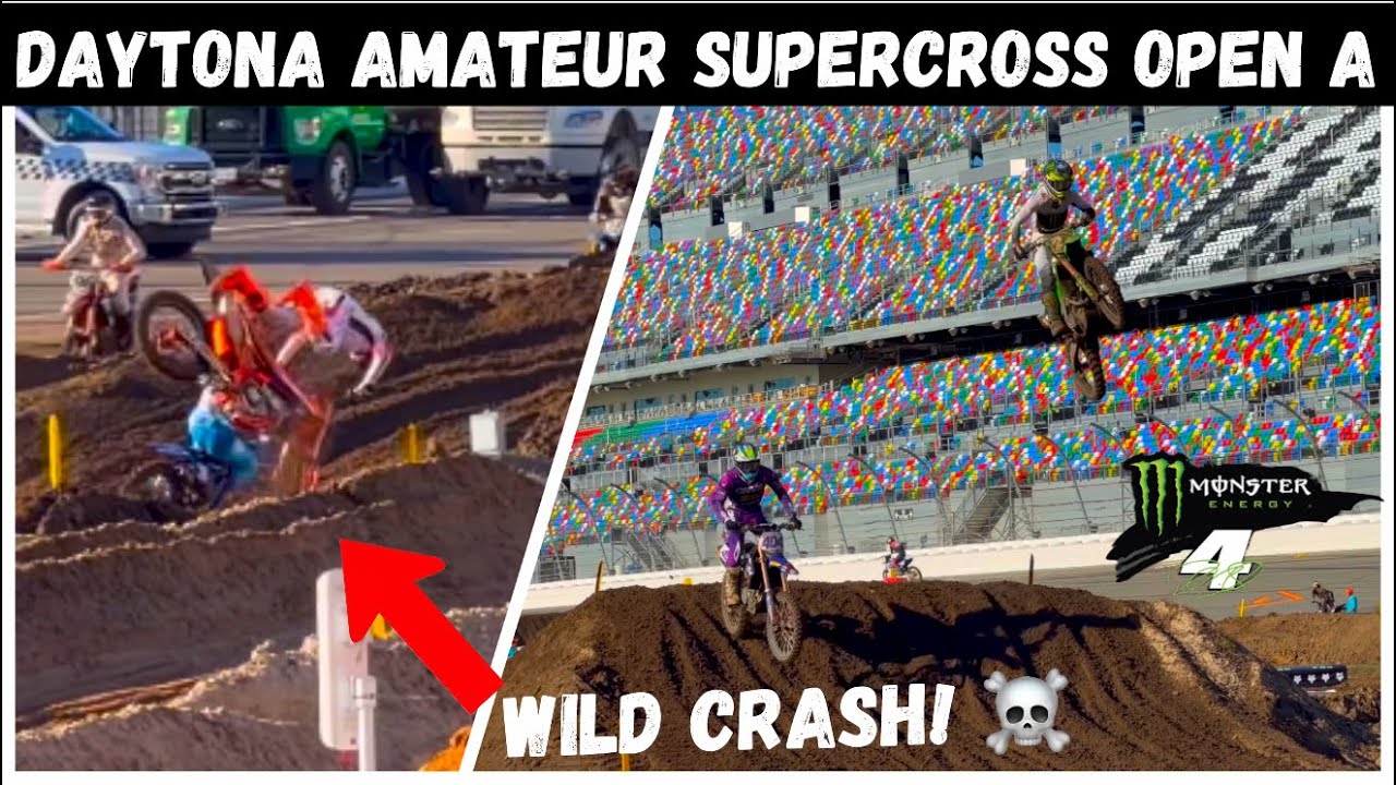 He Went FULL SEND & Took Down Carson Wood!! Ricky Carmichael Amateur Supercross Daytona Open A