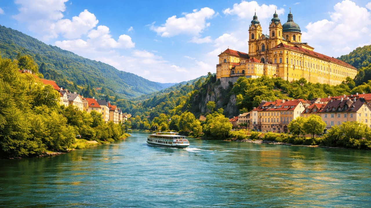 This Austrian Village Will Take Your Breath Away | Melk Abbey 4K