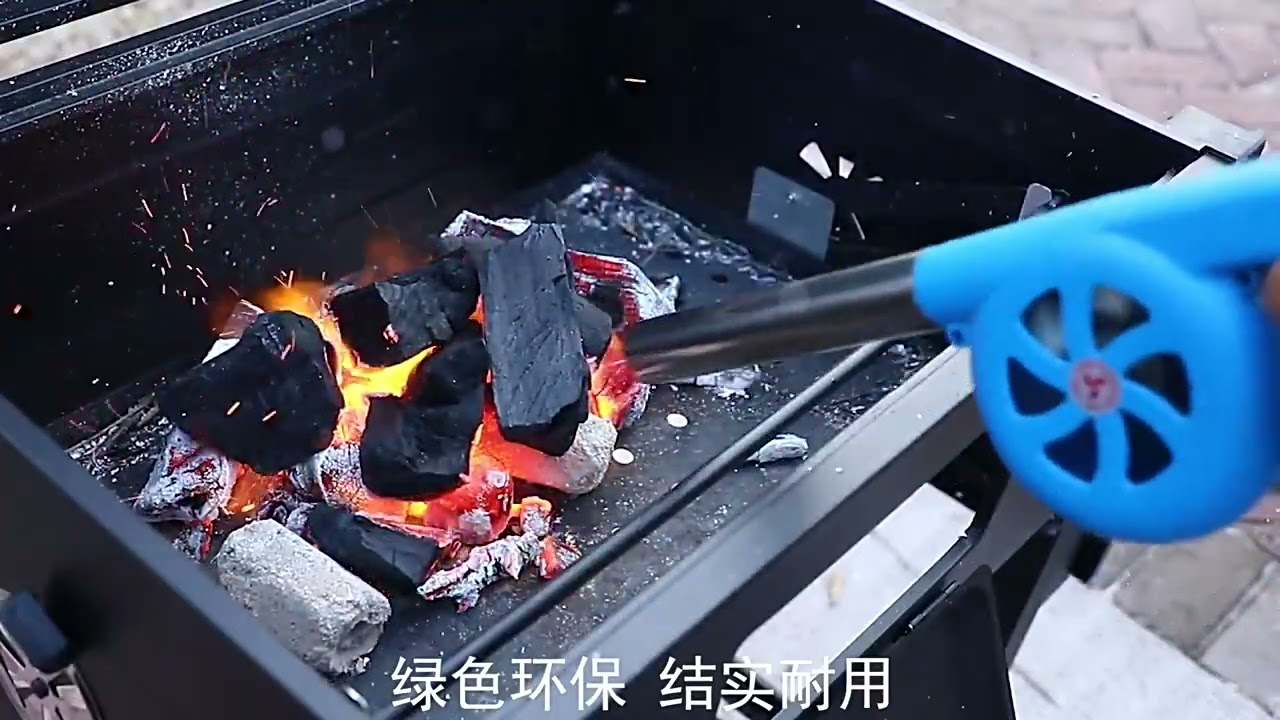 BBQ Air Blower Fan Portable Hand Crank Air Blower Grill Picnic Camping Cooking Stove Accessories Out